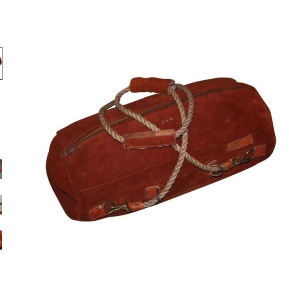 Vintage Hartmann Nautical Leather Duffel Bag